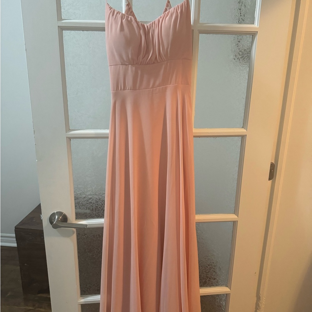 Elegant Pink Evening Gown